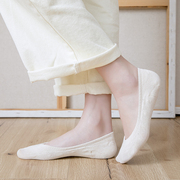 无印子女船袜超浅口隐形防滑纯棉，无骨日本女士隐形床袜单鞋袜(单鞋袜)夏季