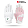 韩国m高尔夫手套女士超纤皮，耐磨运动golf球手套防滑透气#m01