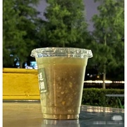 绿豆汤打包杯一次性奶茶冷饮杯，商用自制透明带盖咖啡外带杯冰粉杯