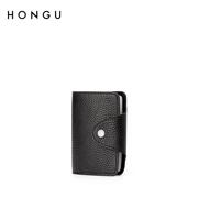 HONGU/红谷商务头层牛皮男士卡包多卡位名片夹通用证件银行卡卡套