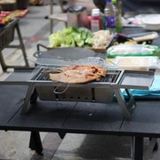不锈钢折叠烧烤炉304网家用烤肉，架炉子户外木炭，架子网工具烧烤箱