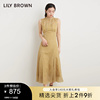 LILY BROWN秋冬款 无袖露背印花气质收腰连衣裙LWFO234021