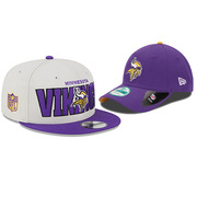 NFL维京人帽子NEW ERA Vikings 棒球帽平沿帽9FIFTY Snapback