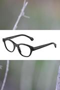 Alain Mikli 中性眼镜架眼镜框A03513全球购舒适圆脸眼镜黑色