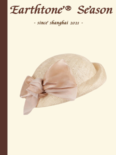 Earthtone“温莎”麻丝绸!英国女王贝雷帽新中式空姐草帽日本单