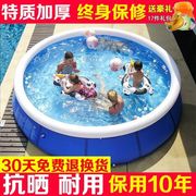 超大号儿童游泳池户外充气游泳池加厚大型成人，小孩婴儿家用戏水池