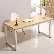 简易钢木电脑桌书桌时尚简约双人办公桌台式家用写字台定制