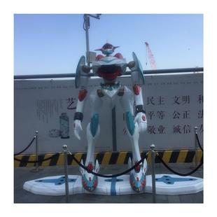 定制玻璃钢动漫机器人雕塑IP展模型变形金刚铠甲勇士人物雕塑
