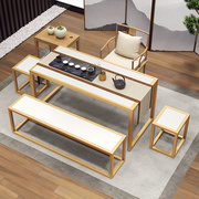 实木茶桌椅组合新中式功夫禅意中式洽谈现代简约办公室泡茶桌茶台