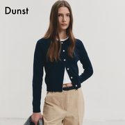 Dunst2024春季基本款圆领针织开衫女士通勤百搭上衣UDSW4A209