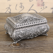 欧式复古珠宝盒 合金属锡器复古典创意首饰盒 项链手链手表收纳盒