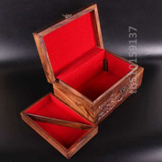 巴基斯坦手工雕刻仿古首饰盒，雕花珠宝盒核桃木，首饰匣古装道具盒子