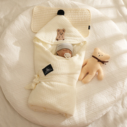 婴儿包被加厚冬款新生儿用品抱被春秋纯棉初生宝宝襁褓包裹被外出