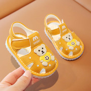 2023夏季宝宝凉鞋包头学步鞋儿童鞋子0-2岁男女小童鞋软底婴儿鞋1