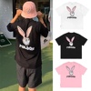 韩国高尔夫服装原单经典，兔子男女情侣同款短袖透气夏季圆领t恤