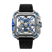 cigadesign玺佳x系列大猩猩机械表，钛合金版镂空机械，男手表方形