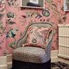 法式现代时尚轻奢粉红，大花背景墙纸个性定制壁画卧室客厅无缝墙布