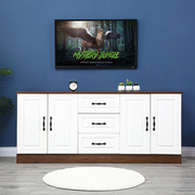 定制实木电视柜小户型胡桃色储物柜组合地柜高款卧室电视柜现代简