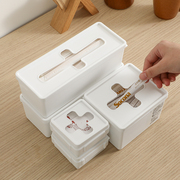 日本进口inomata十字连盖收纳盒杂物塑料袋厨房储物盒抽屉整理盒