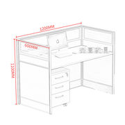奈高职员位屏风桌办公桌现代简约员工位卡座隔断桌电脑桌椅子组合