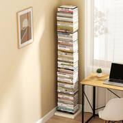 隐形书架落地置物架简易靠墙，铁艺小书架，创意北欧家用客厅转角书柜
