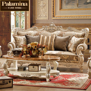 欧式布艺沙发法式实木雕花，沙发美式皮布组合整装家具奢华别墅