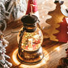 音乐盒自动飘雪花水晶球，摆件圣诞老人旋转风灯八音盒小雪人圣诞树