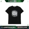 香港直邮HUGO BOSS 男士黑色印花短袖T恤 TEE4-50377713-001
