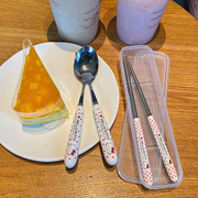 便携筷式子勺子套装便当外带餐具不锈钢环保儿童小学生一年级餐具