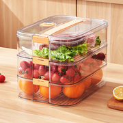 冰箱收纳盒食品级水果蔬菜鸡蛋密封保鲜冷冻冷藏专用塑料厨房储物