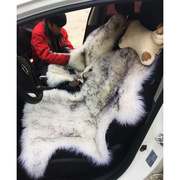 汽车纯羊毛坐垫皮毛一体，整张羊皮冬季汽车，座垫羊毛坐垫单座三件套