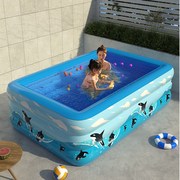 户外充气泳池大型PVC加厚游泳池家用儿童戏水池婴儿宝宝玩具水池