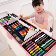 儿童水彩笔套装画笔礼盒幼儿园初学者彩色笔72色儿童绘画蜡笔小学生小女孩生日礼物水彩画笔画画工具过生日