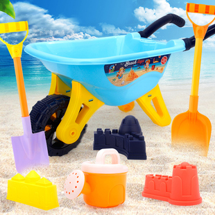 儿童沙滩玩具套装沙滩车大号桶，沙漏铲子宝宝玩沙子挖沙决明子工具