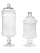 定制欧式玻璃瓶糖果罐子带盖玻璃罩玻璃糖果罐子储物罐摆件装