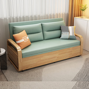 实木沙发床客厅2024年科技布可折叠两用小户型多功能办公室