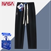 NASA夏季休闲裤子男士2024潮牌宽松直筒卫裤薄款阔腿运动长裤