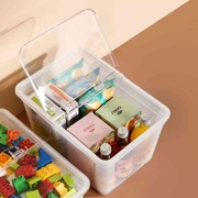 婴儿用品奶瓶收纳箱家用宝宝，餐具储存盒，翻盖式玩具零食收纳盒大号