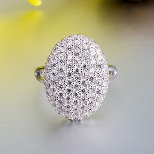 925纯银暮光之城满钻锆石戒指贝拉Bella结婚订婚女士戒指时尚婚礼