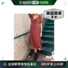 dress forumLyla 酒红色花卉中长连衣裙 - 酒红色 美国奥莱直