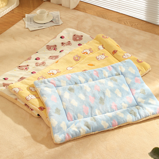 宠物毛毯猫咪毯子冬季保暖睡垫秋冬棉垫睡觉用猫窝专用猫垫狗垫子