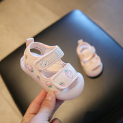 宝宝凉鞋女夏婴儿软底学步鞋0一1-2岁婴幼儿包头防滑鞋子6-12个月