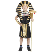 万圣节cosplay服装儿童国王，铠甲勇士化妆面具，舞会埃及法老演出服
