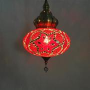 红色灯笼灯咖啡厅特色餐厅酒店阳台民族复古浪漫土耳其吧台大吊灯