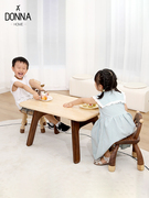 儿童书桌实木宝宝学习桌家用游戏桌，绘画桌手工桌幼儿写字桌椅套装