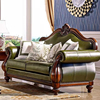 美式真皮沙发实木雕花沙发，组合欧式皮艺大户型客厅奢华复古家具