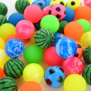工厂32号弹力球实心橡胶跳跳球儿童宠物浮水球幼儿园奖品玩具