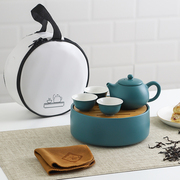 户外陶瓷旅行茶具套装便携收纳包带茶盘家用小型功夫茶具泡茶壶杯