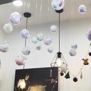 珠宝店铺橱窗装饰创意透明塑料，球商场服装场景氛围布置幼儿园吊饰