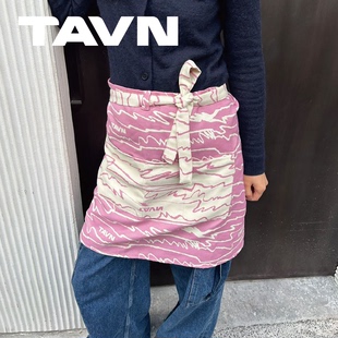 TAVNLandscape in Hand条纹色织提花厨房烘焙半身短款围裙